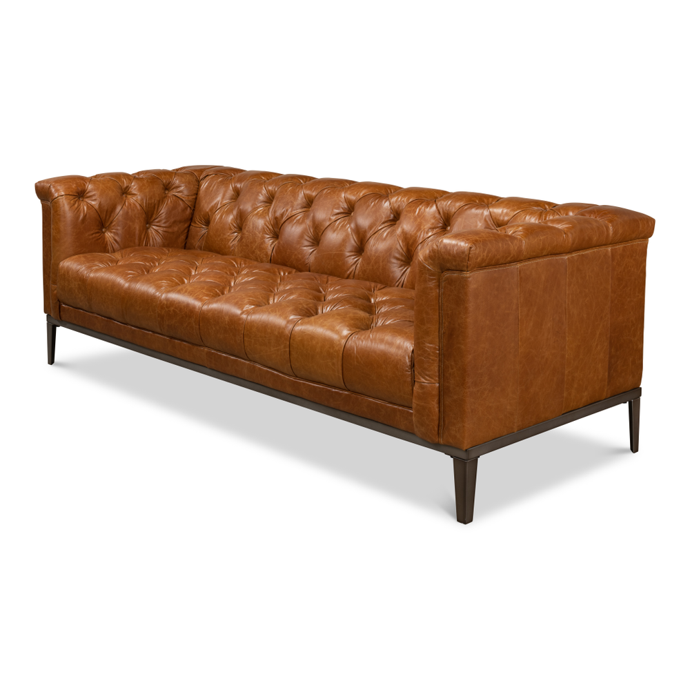 Cuba Brown Cube X 3 Sofa