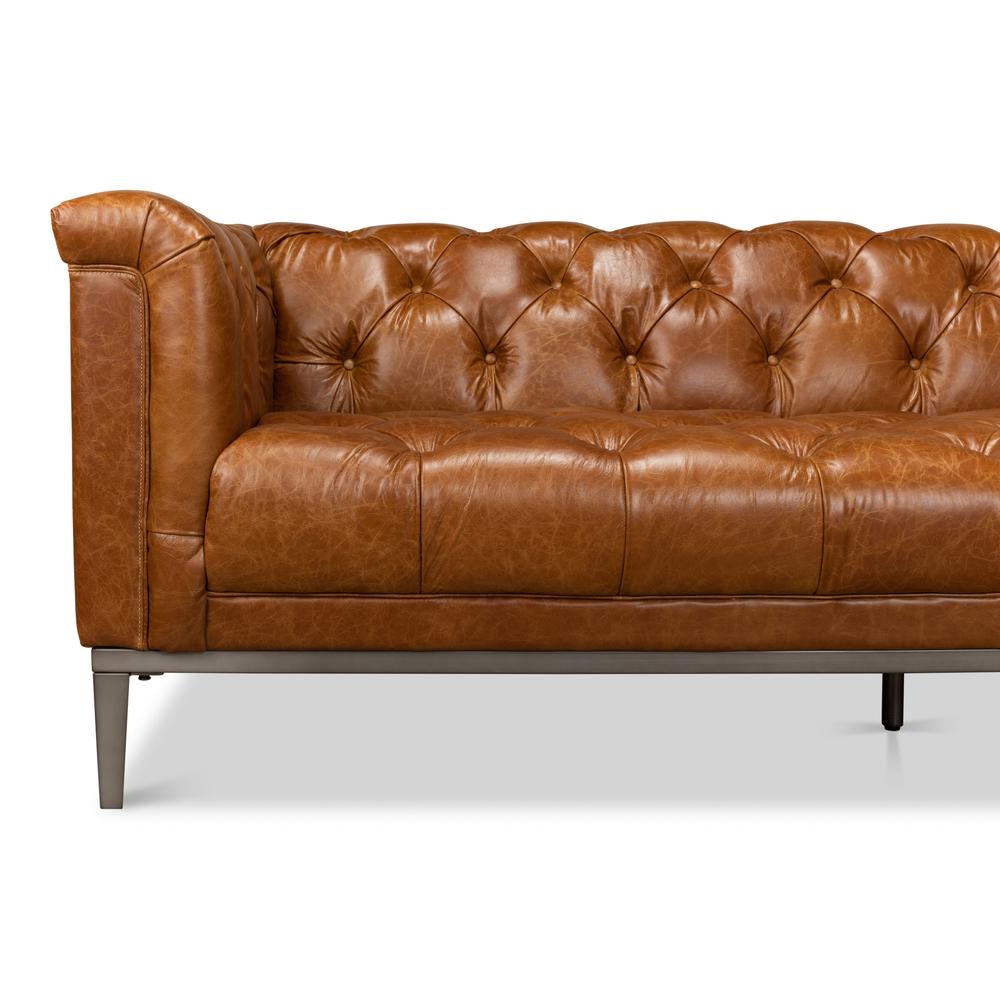 Cuba Brown Cube X 3 Sofa