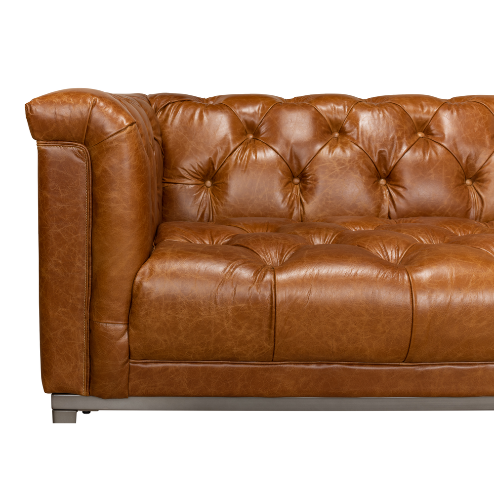 Cuba Brown Cube X 3 Sofa