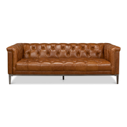 Cuba Brown Cube x 3 Sofa