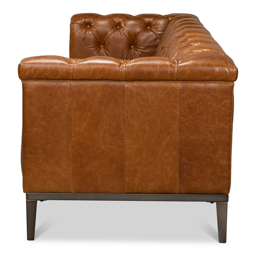 Cuba Brown Cube X 3 Sofa
