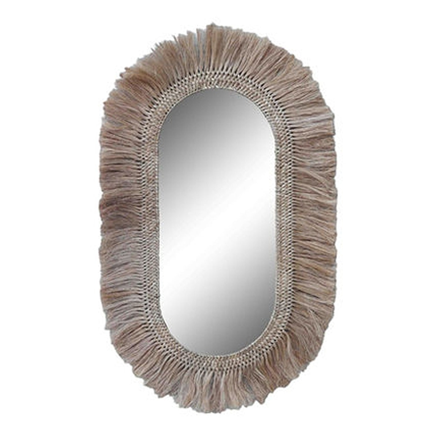 Timor Oval Mirror Natural