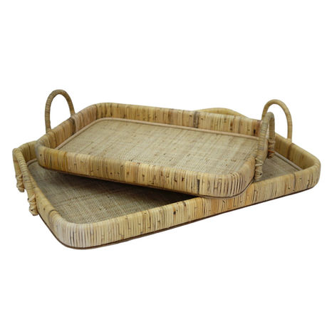 Rattan Set Of Trays