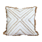 White Linen Shell Pillow