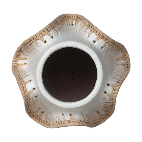 Wave Terracotta Vase Low