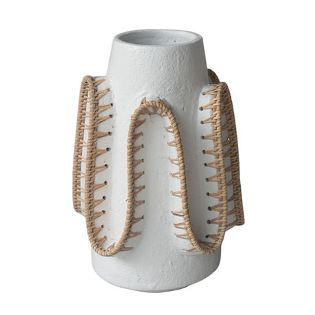 Wave Terracotta Vase High