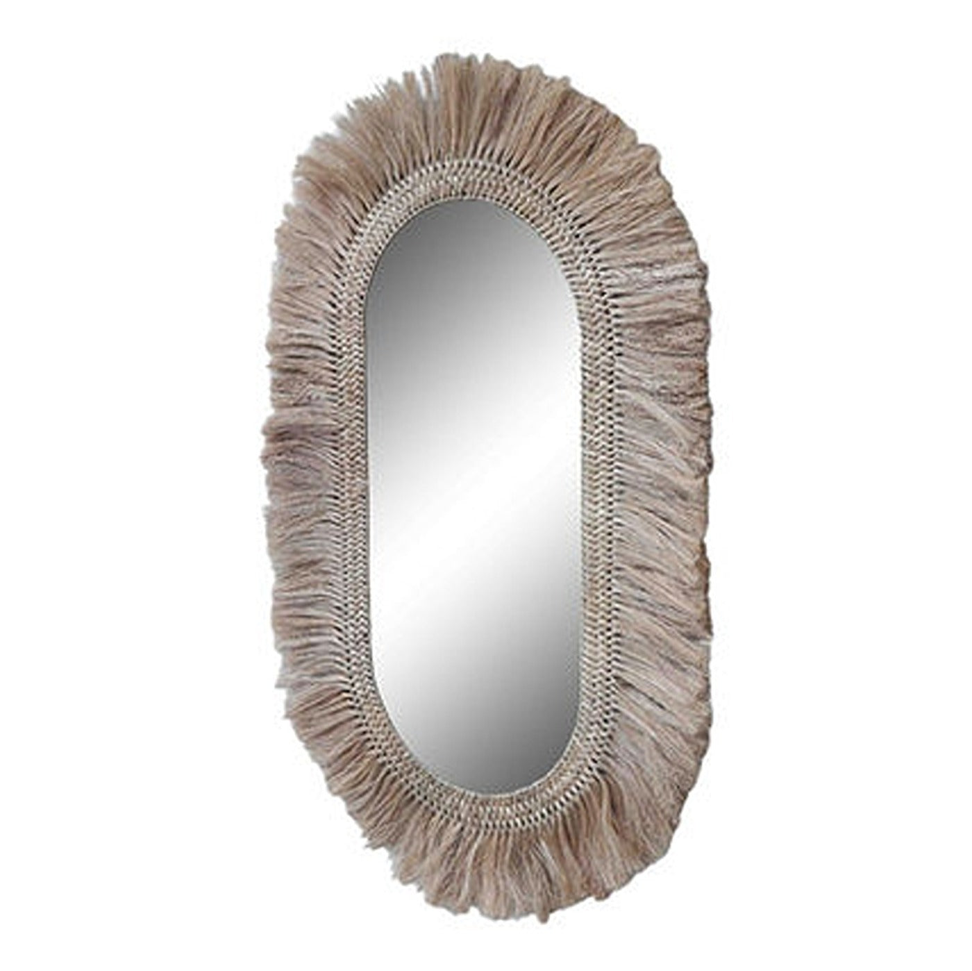 Timor Oval Mirror Natural