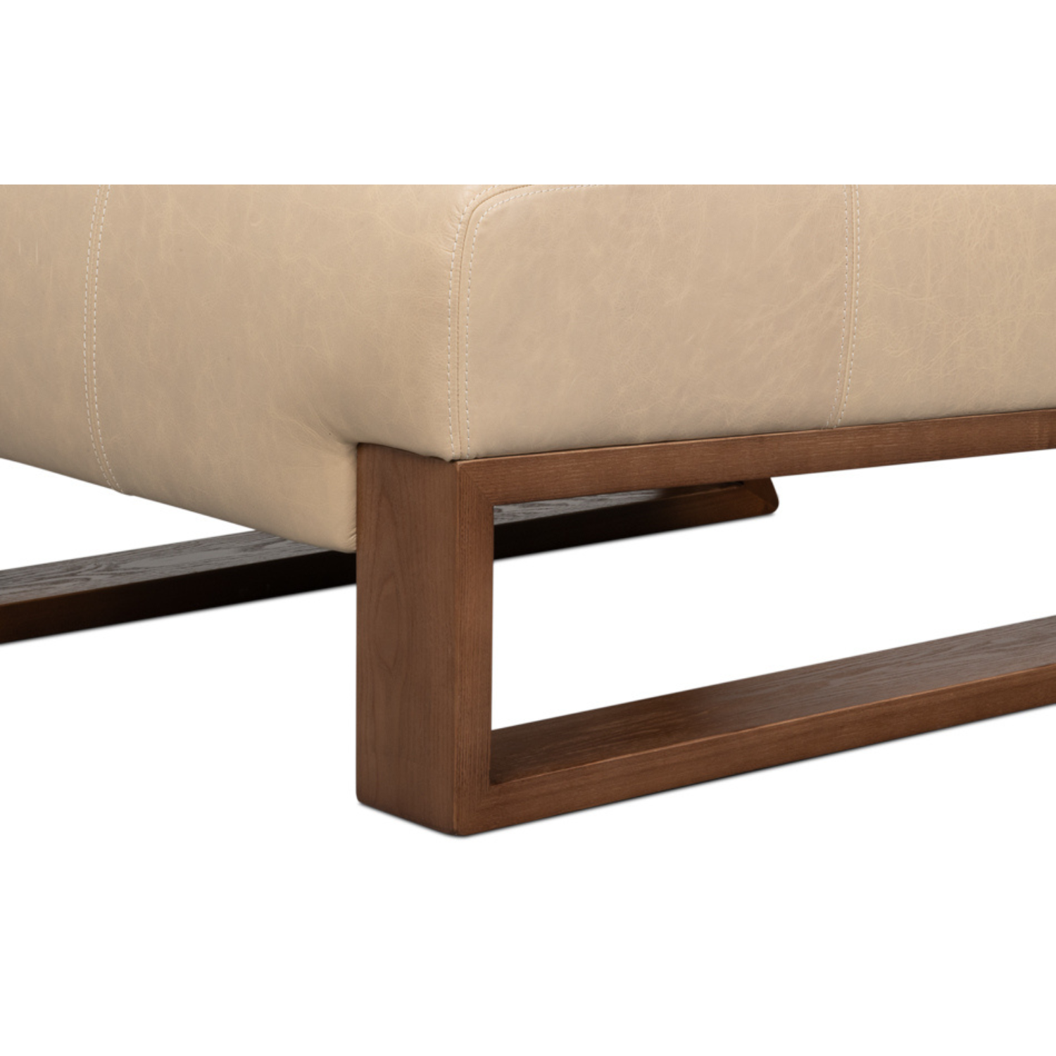 Wylam Leather Chair Cappucino White