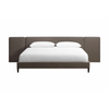 Zest Espresso King Upholstered Bed W/Wings