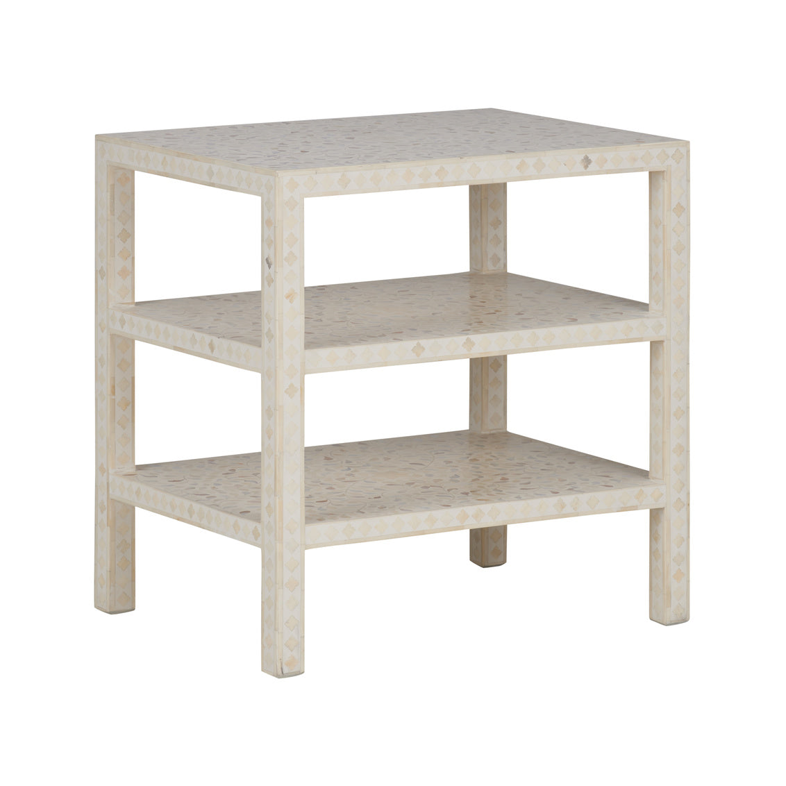 Leaf Inlay Side Table