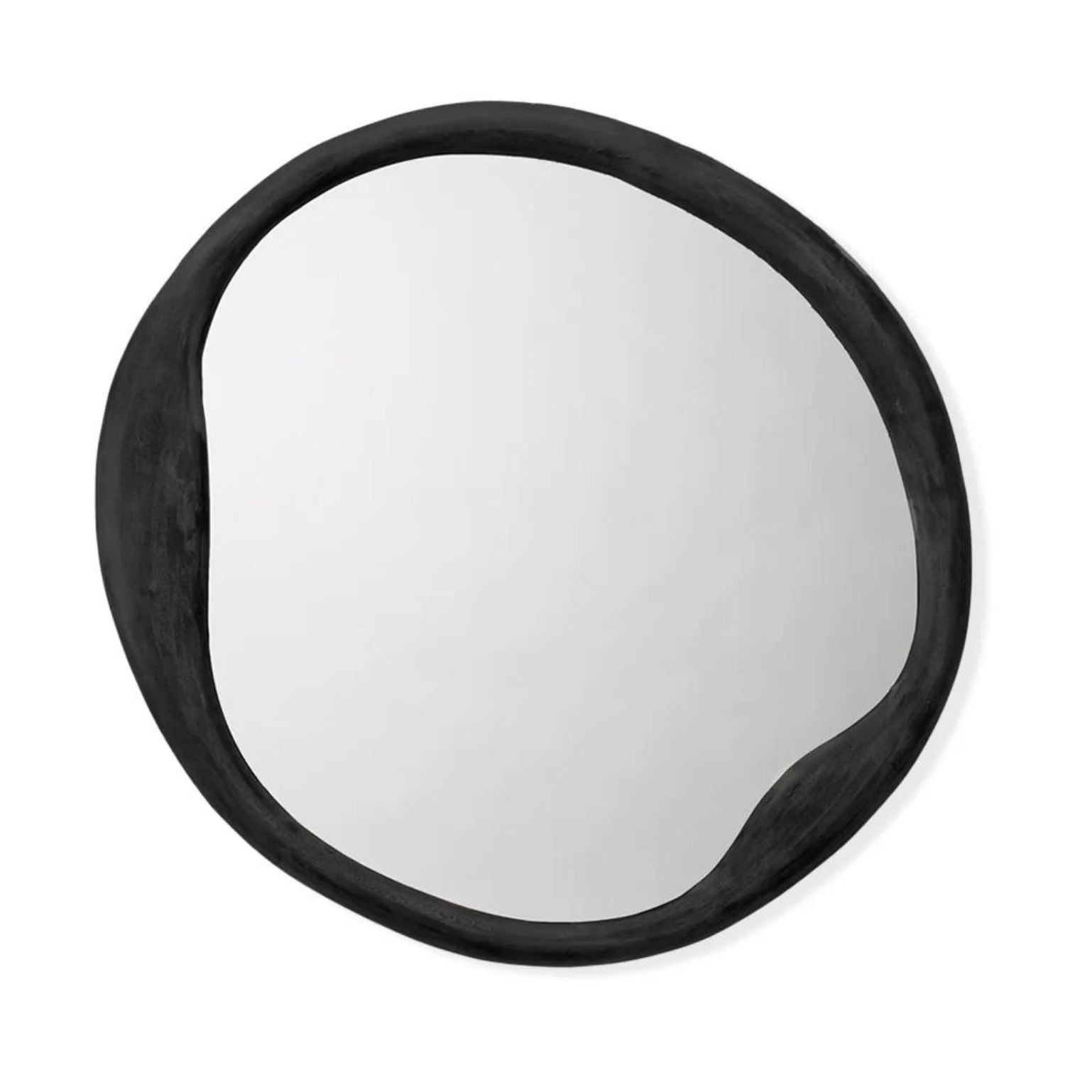 Organic Round Mirror Antique Iron