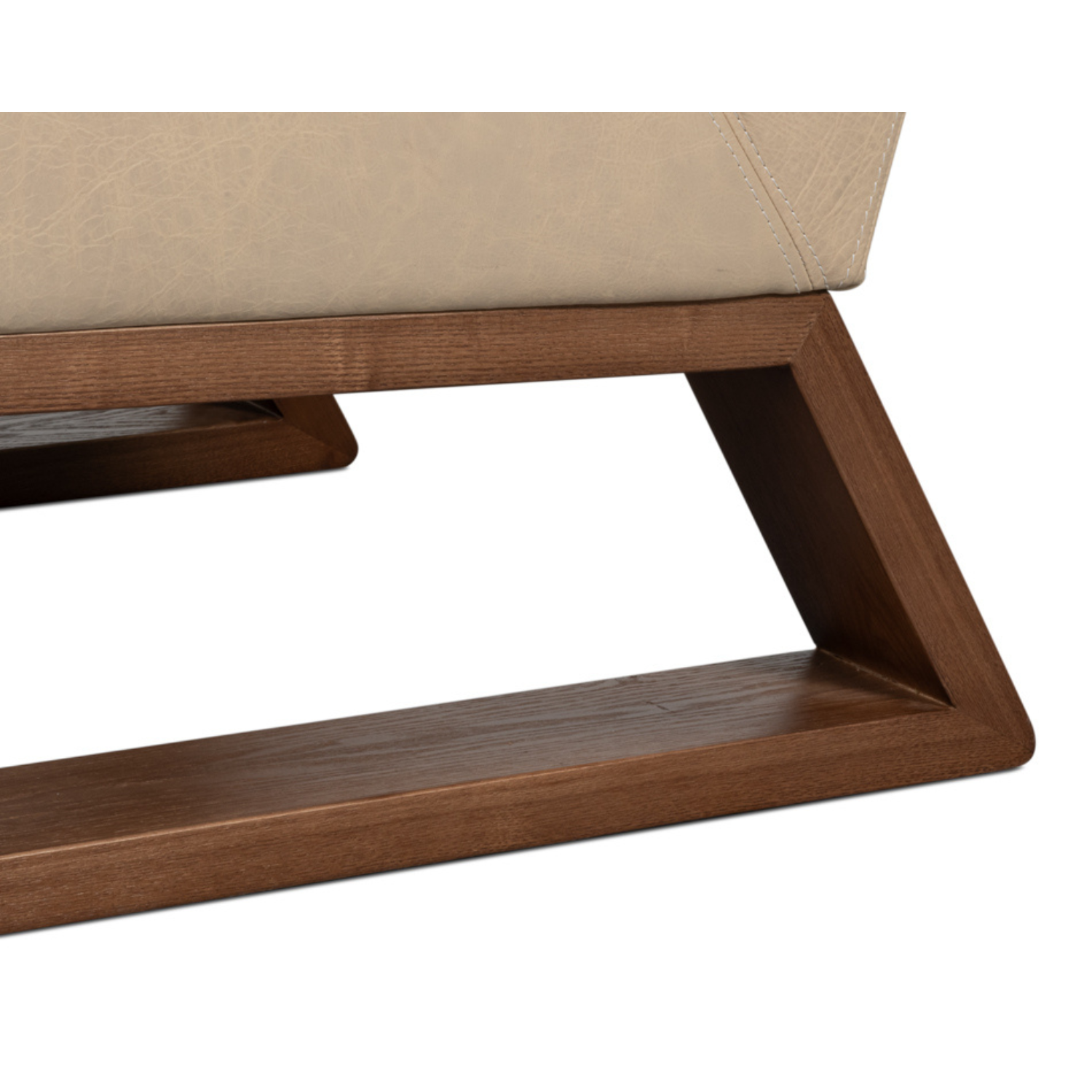 Wylam Leather Chair Cappucino White