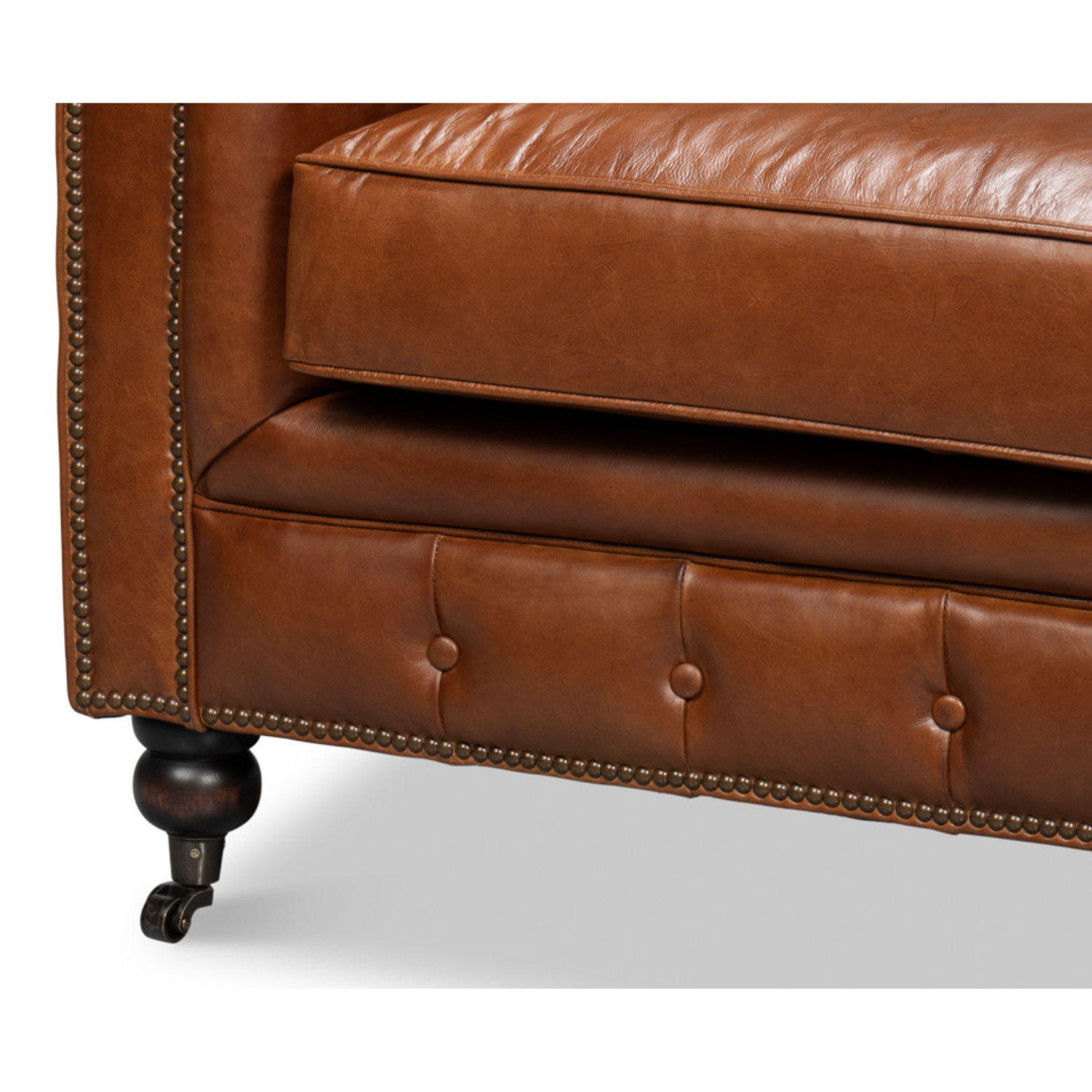 Castered Chesterfield Sofa