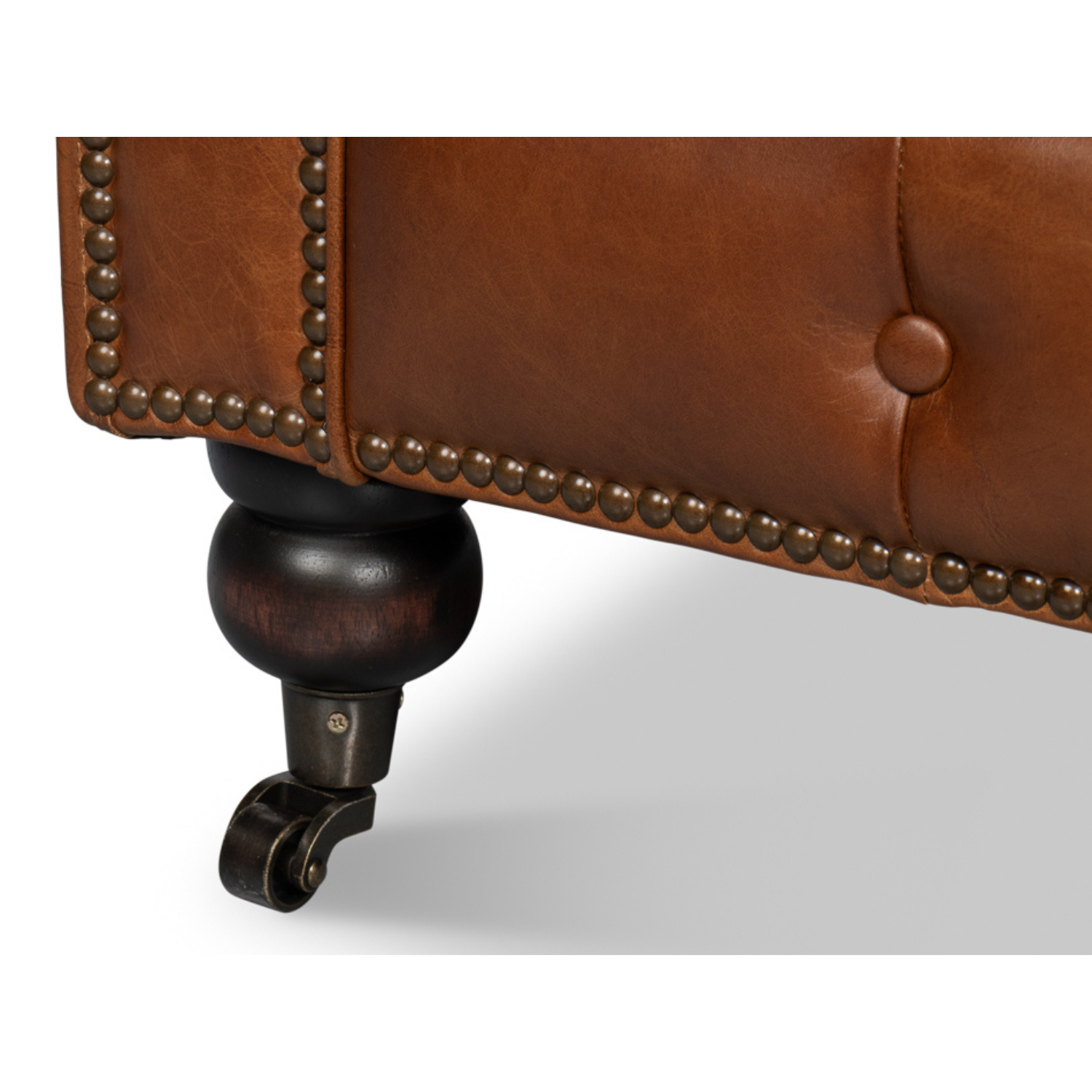 Castered Chesterfield Sofa