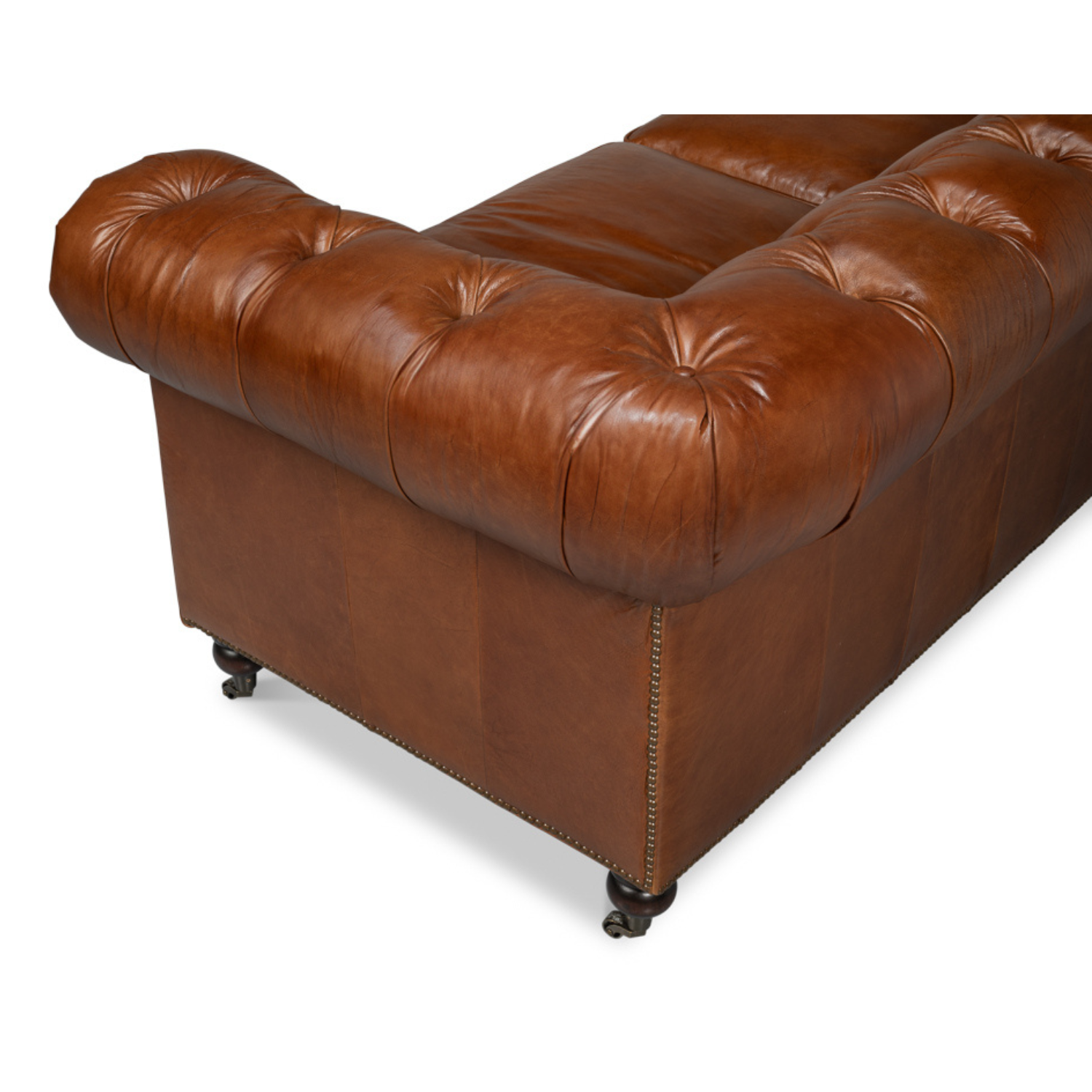 Castered Chesterfield Sofa