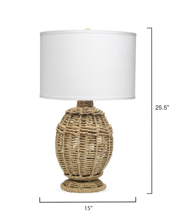 Jute Urn Table Lamp