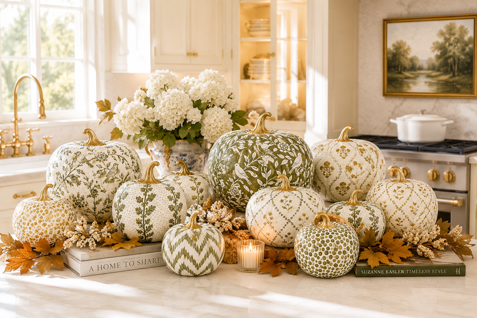 Gold Dotted Pumpkin