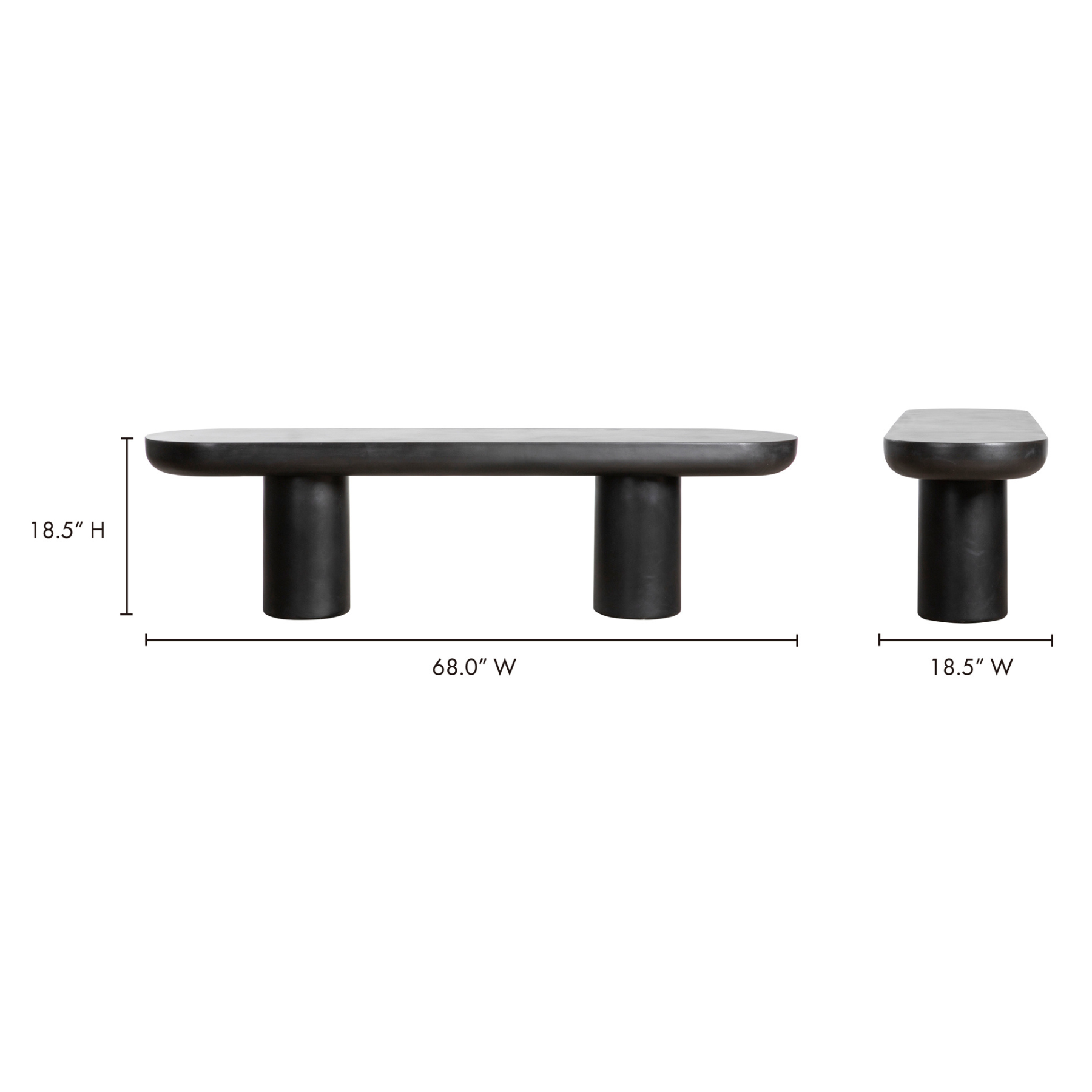 Zephyr Bench Black