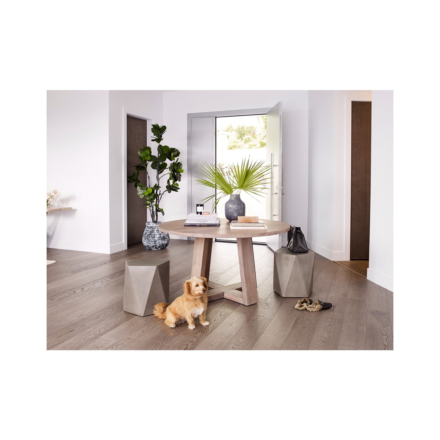 Yulia Outdoor Stool Grey