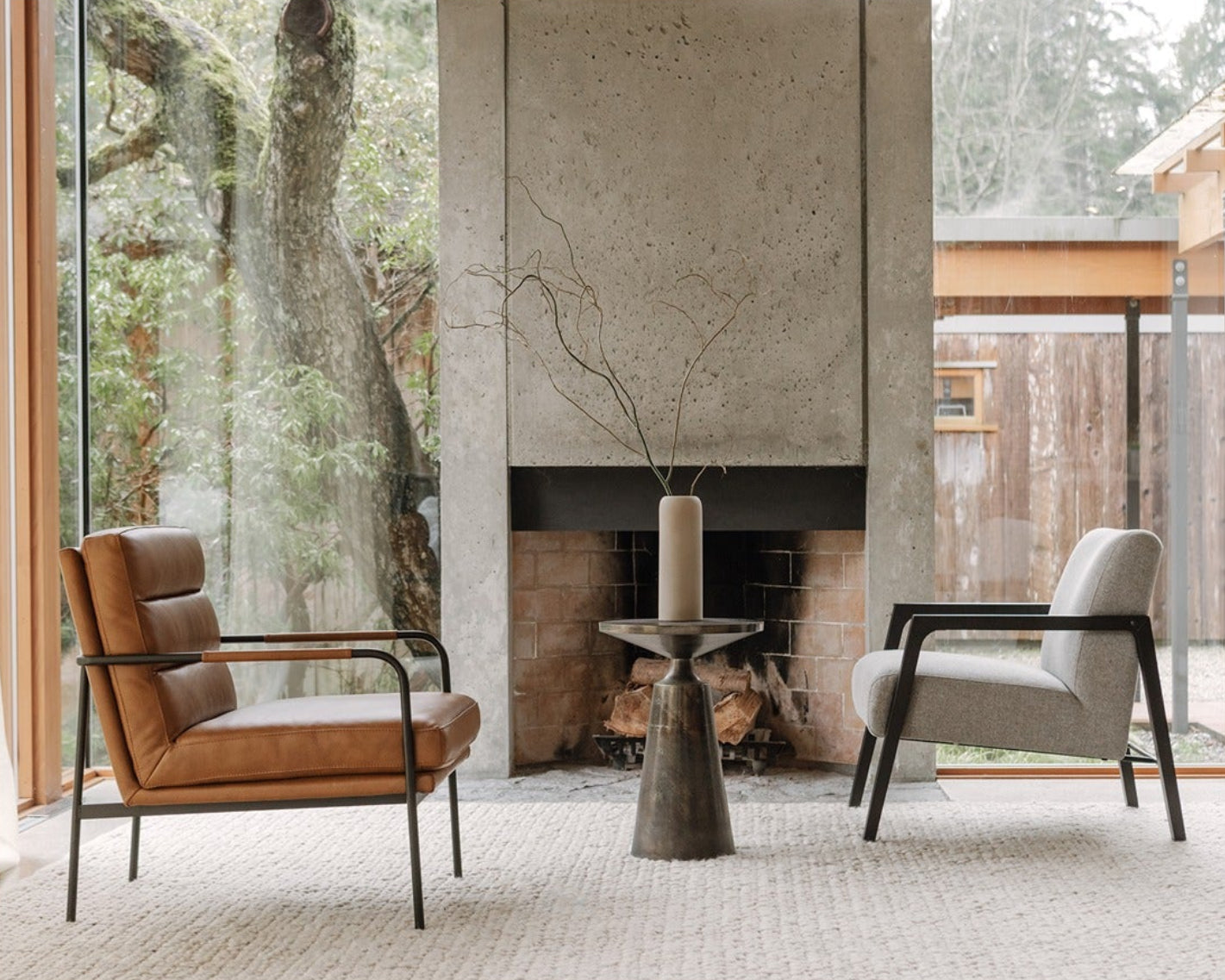 Melina Armchair Chestnut Brown