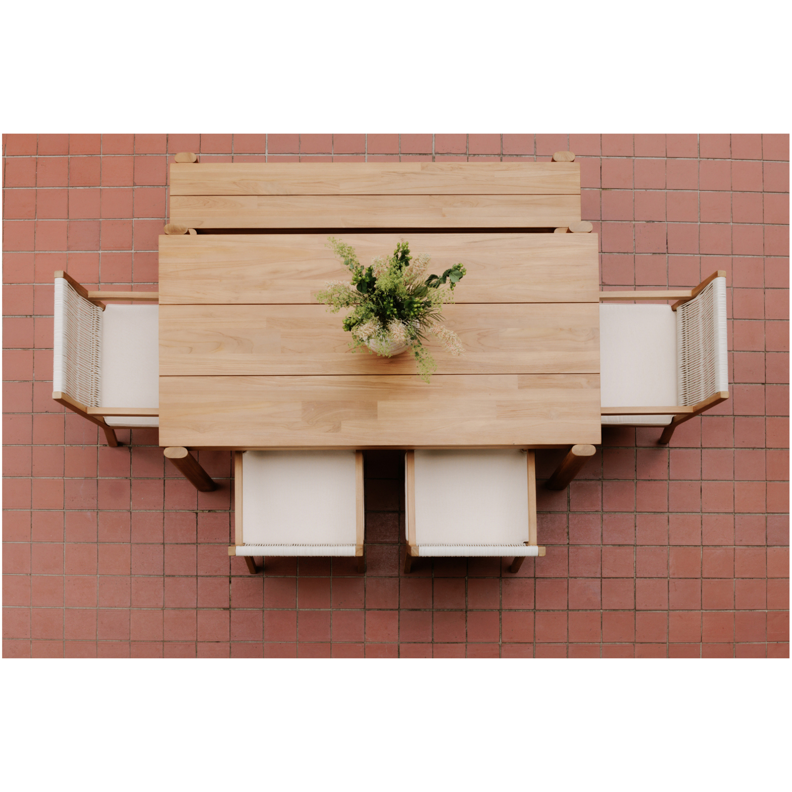 Rhythm Outdoor Dining Bench Natural