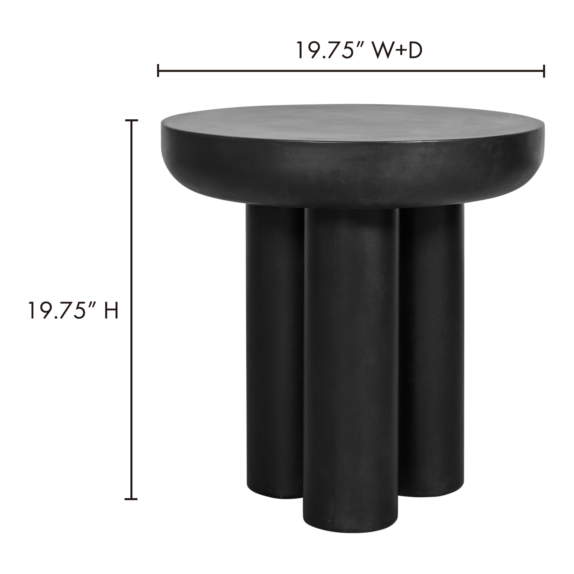 Zephyr Side Table Black