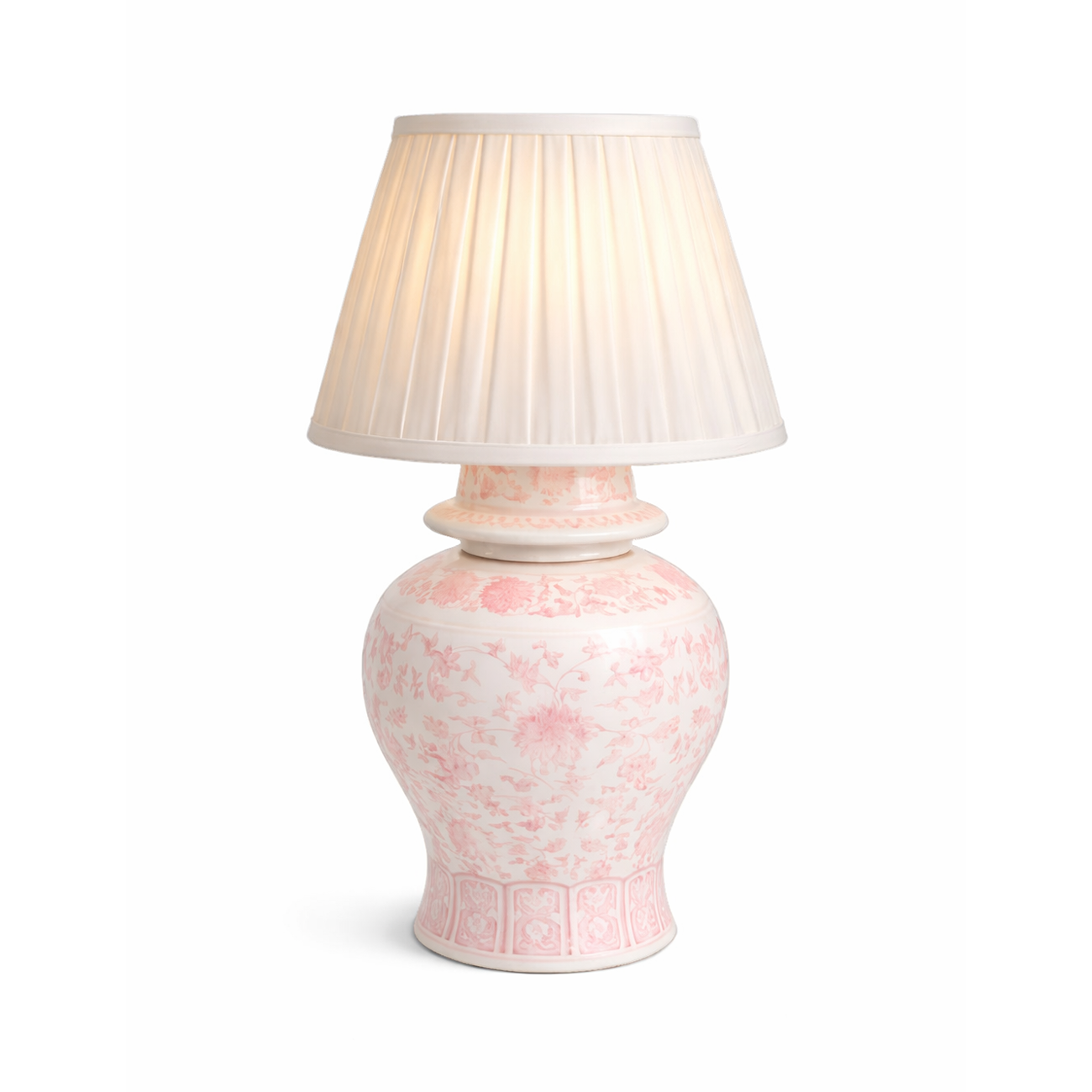 Pink Porcelain Rechargeable Lamp