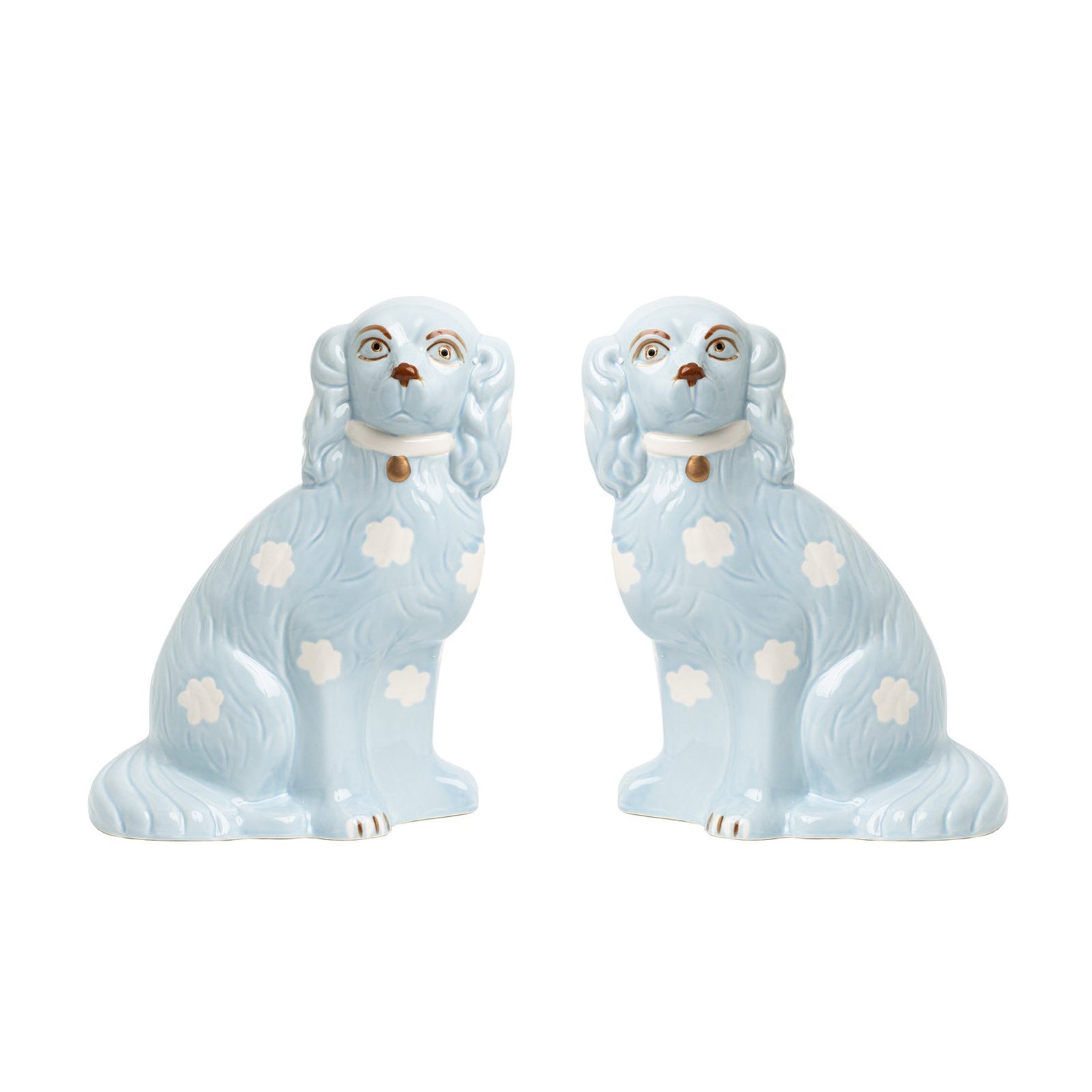 Pale Blue Staffordshire Dogs