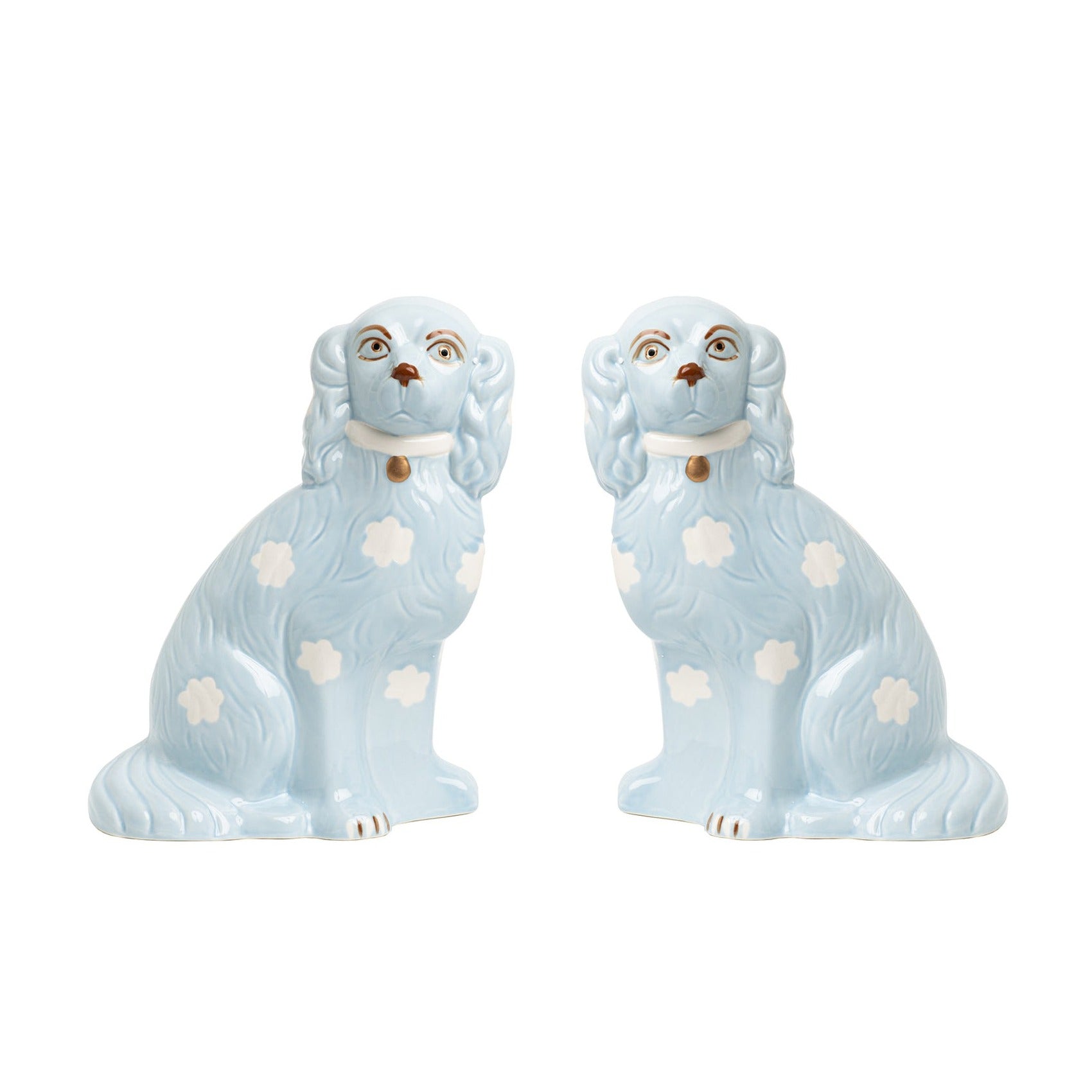 Pale Blue Staffordshire Dogs