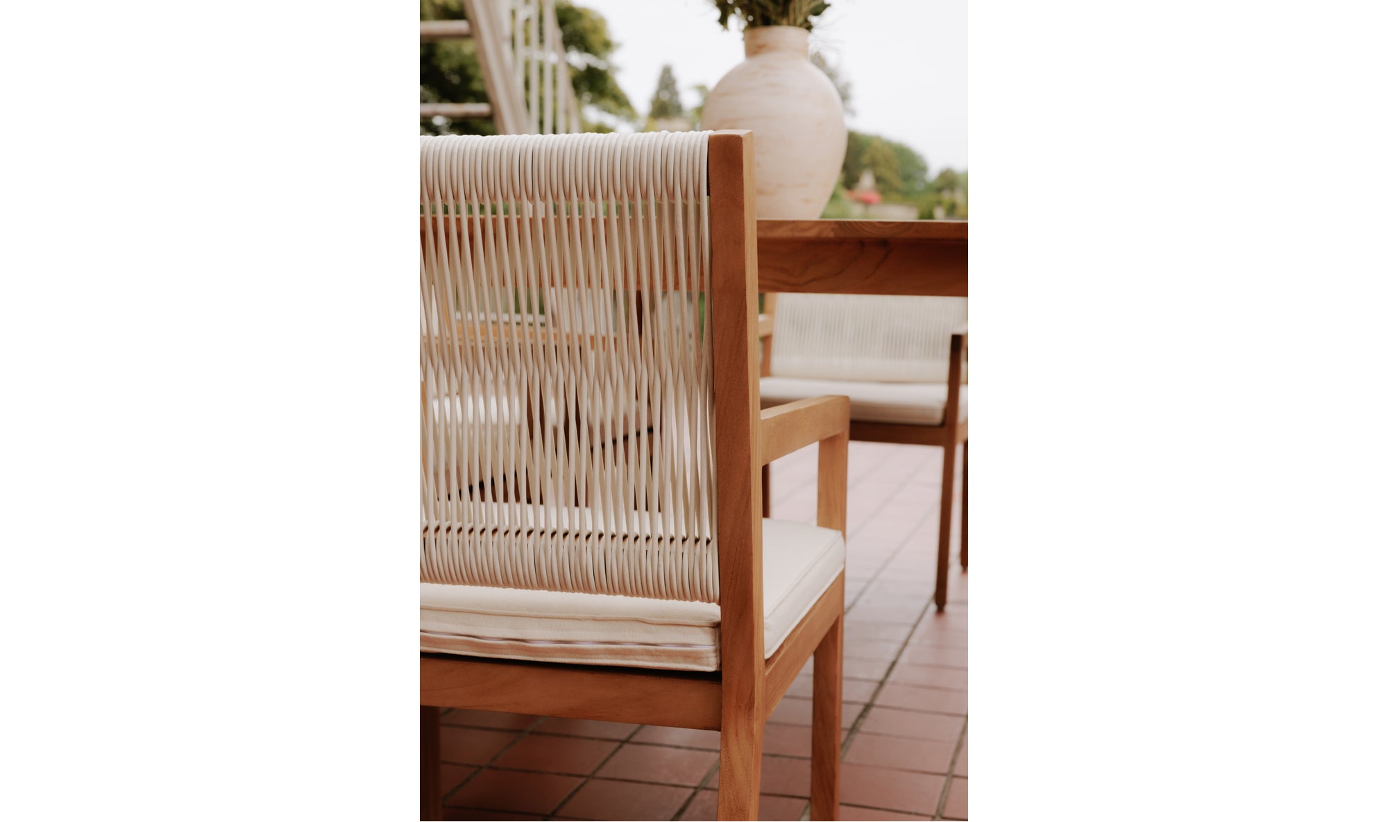 Astra Outdoor Dining Chair Natural - 33.5"