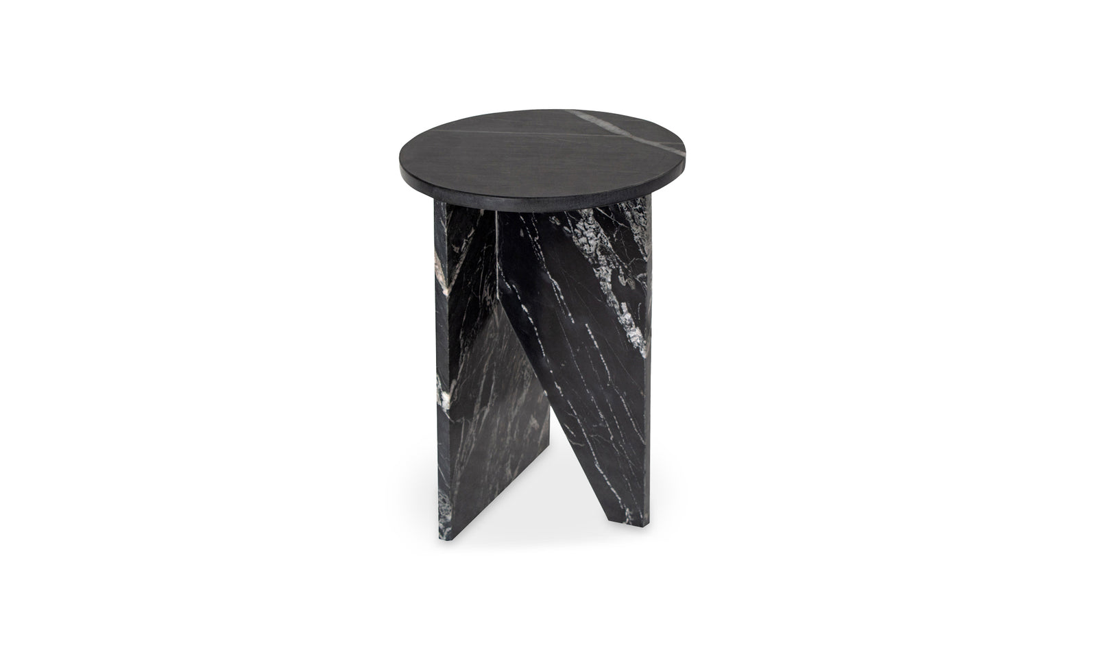 Joice Accent Marble Table - Black