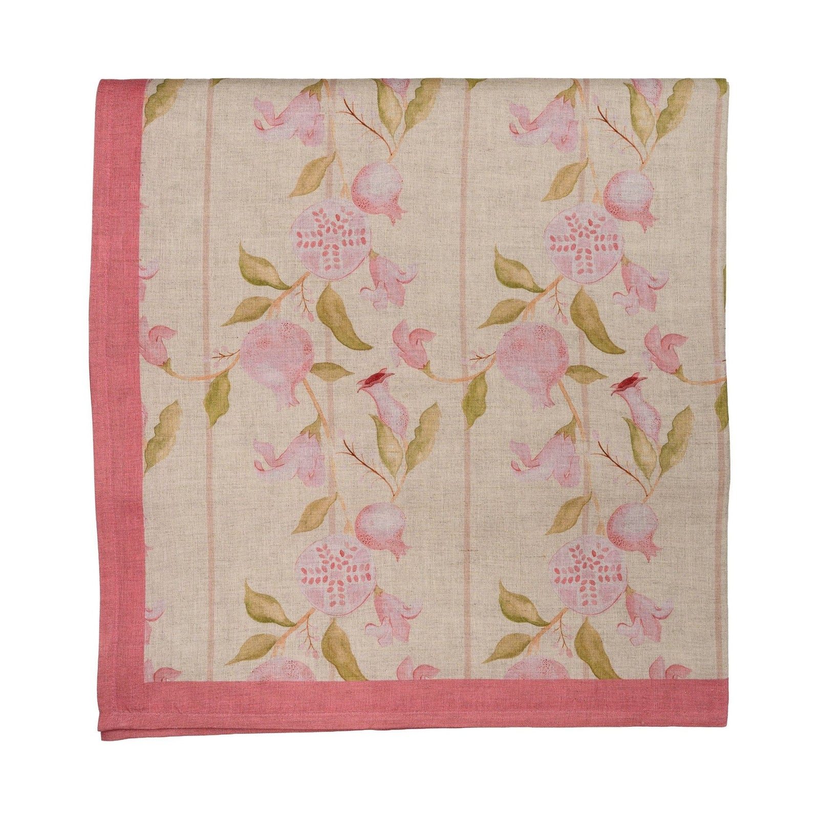Pink & Green Pomegranate Tablecloth