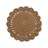 Cotswolds Jute Placemat, With Natural Scalloped Edge