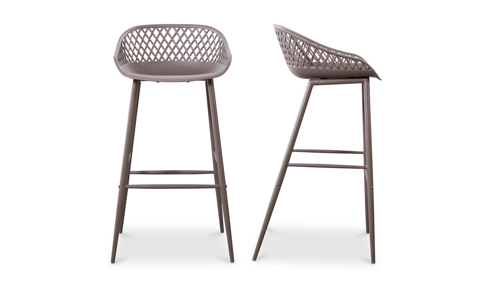 Aurelia Outdoor Barstool - Grey Set Of Two