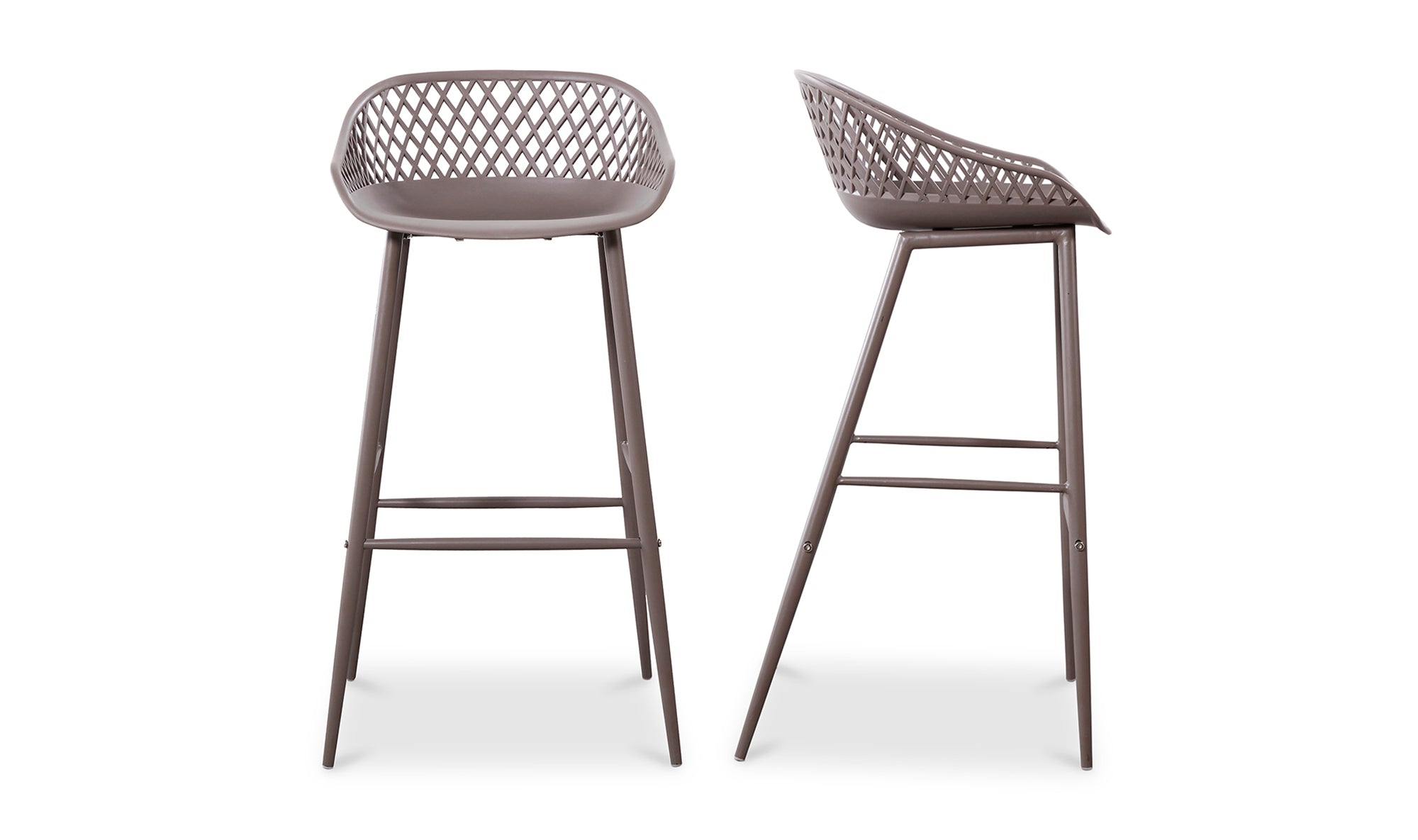 Aurelia Outdoor Barstool - Grey Set Of Two