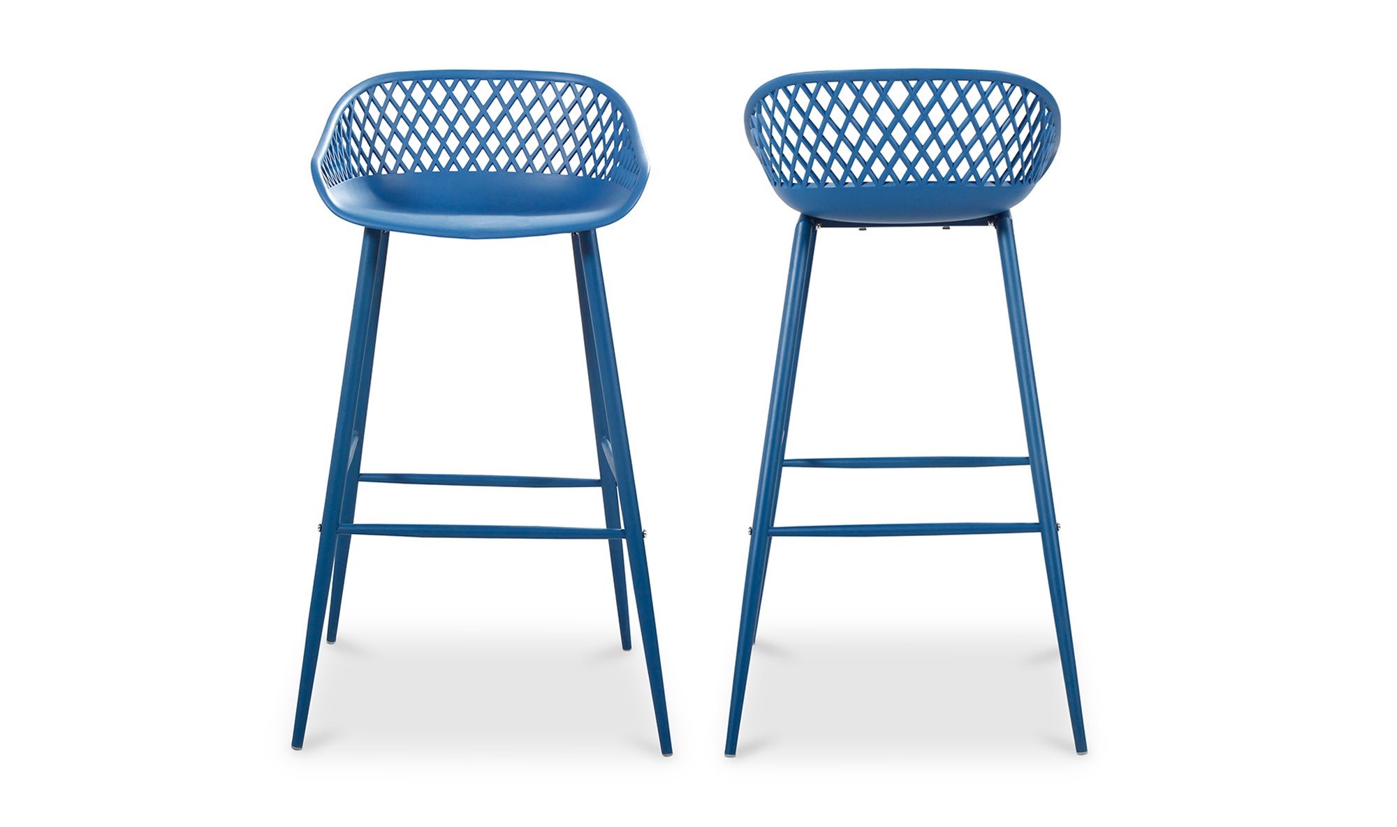 Aurelia Outdoor Barstool - Blue Set Of Two