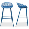 Aurelia Outdoor Barstool - Blue Set Of Two