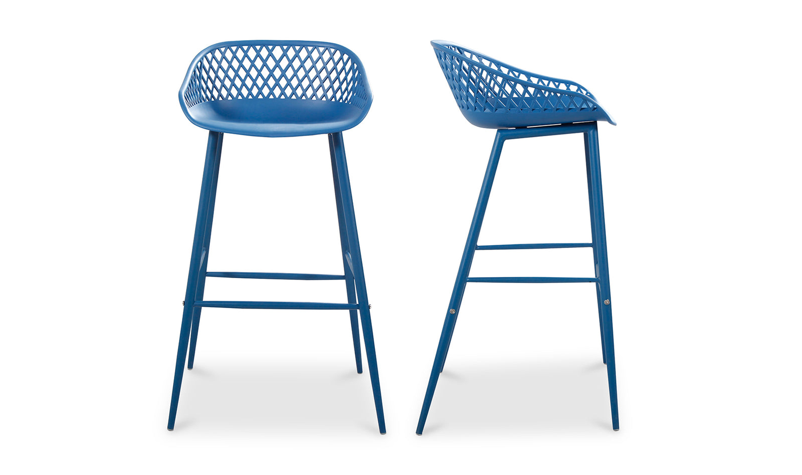 Aurelia Outdoor Barstool - Blue Set Of Two