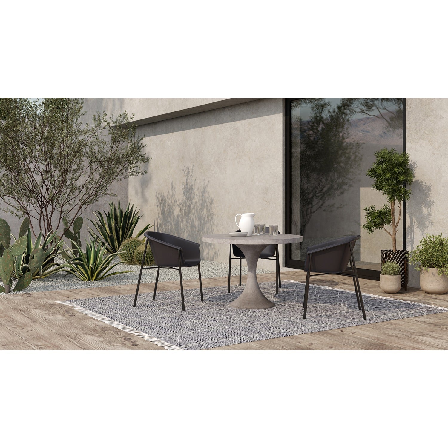 Jubilee Outdoor Dining Chair Black - Set of 2