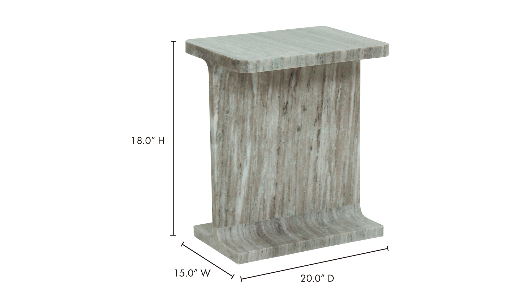 Leira Accent Table - Taupe