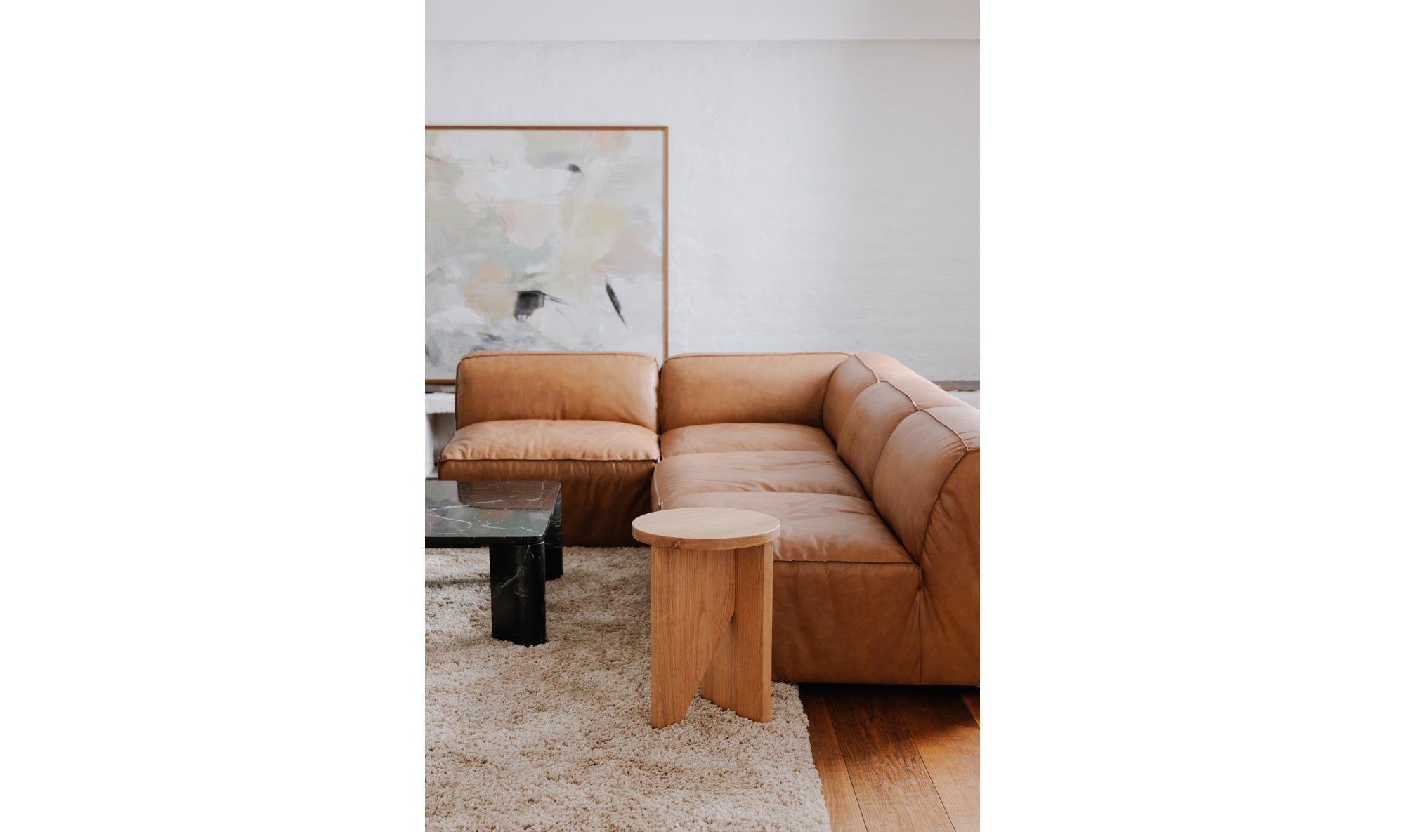 Joice Accent Table - Natural Oak