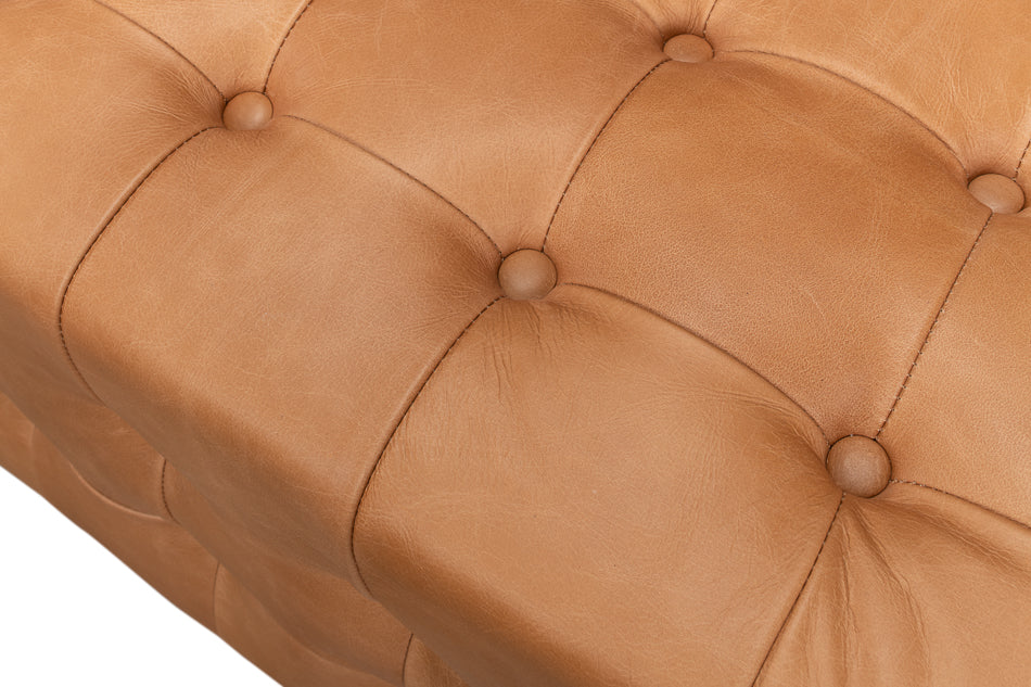 "Beam" Bench Tufted Leather