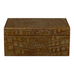 Candece Leather Box,Antique Green, Set of 2