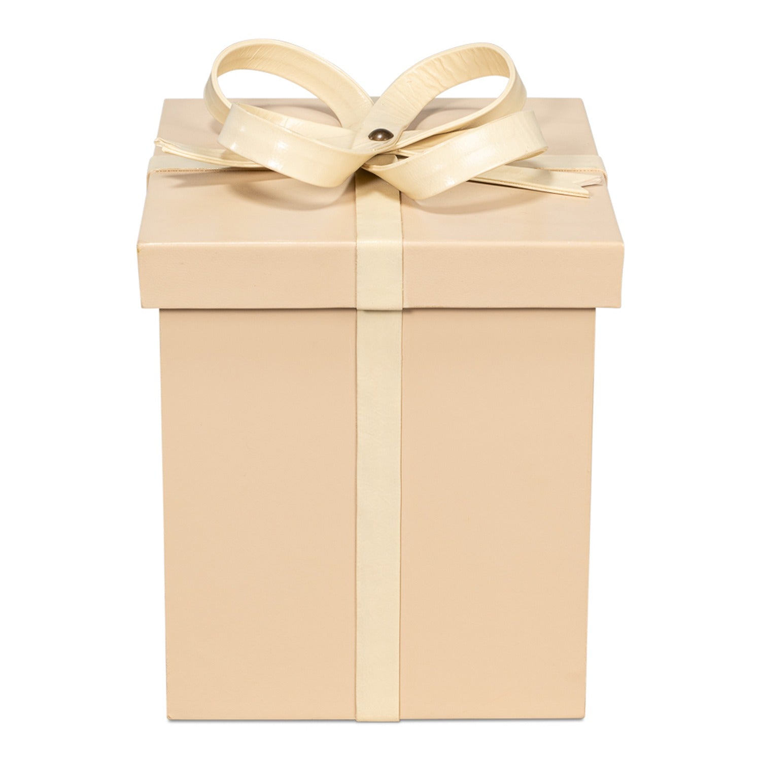 Ferrell Leather Holiday Boxes, Set of 3, Taupe