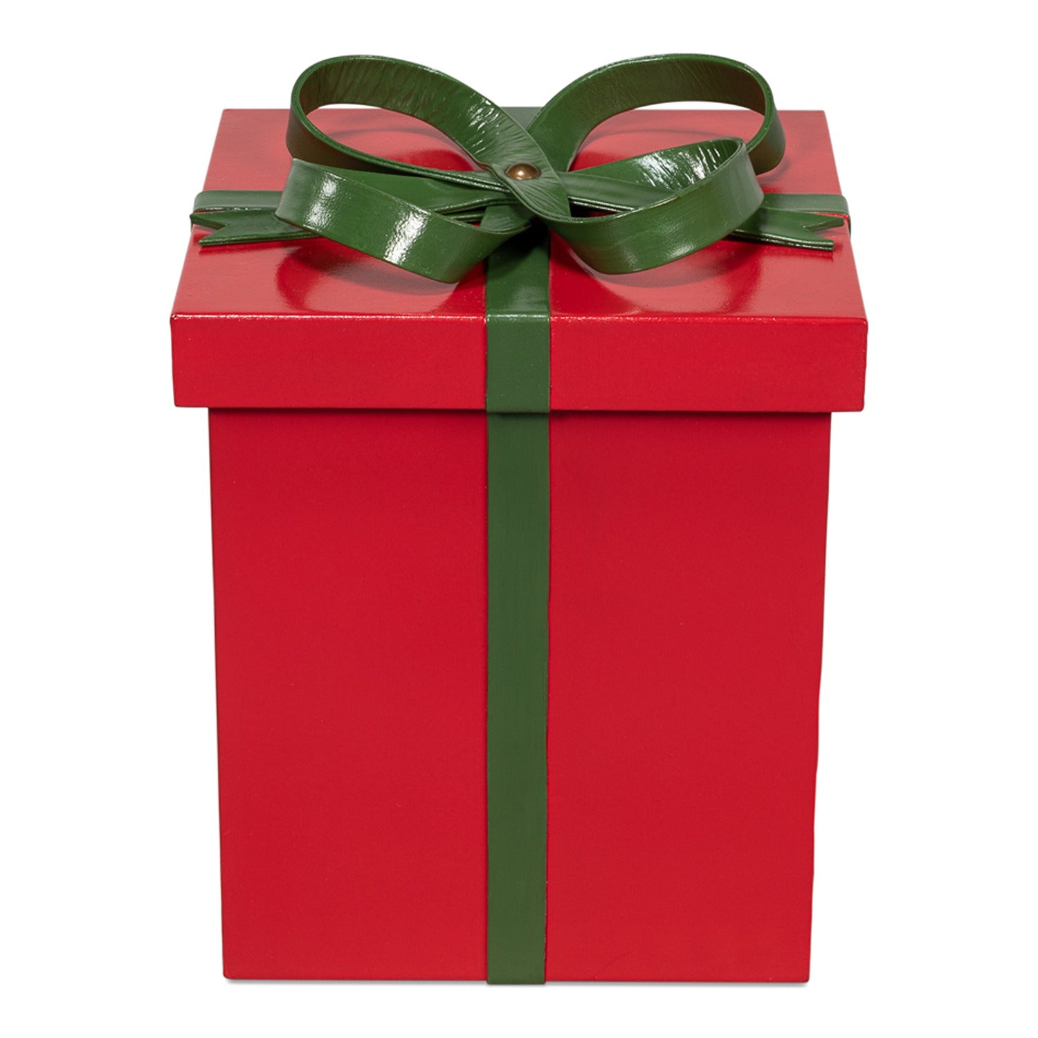 Ferrell Leather Holiday Boxes, Set of 3, Red