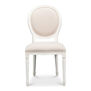 Hugo Oval Side Chair, Cortina White - Set of 2