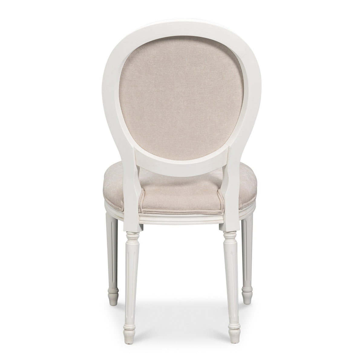 Hugo Oval Side Chair, Cortina White - Set of 2