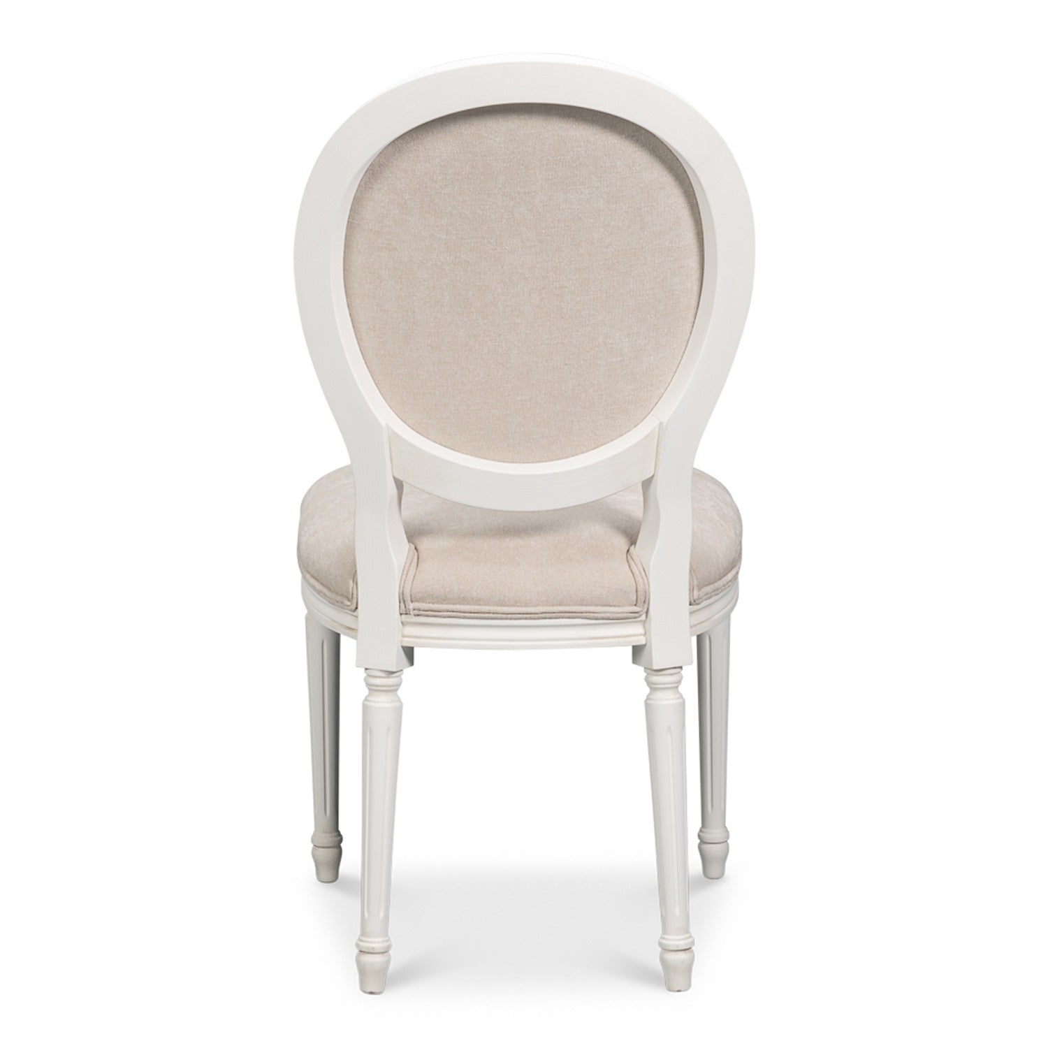 Hugo Oval Side Chair, Cortina White - Set of 2