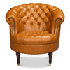Bastian Armchair, Tan Brown Leather