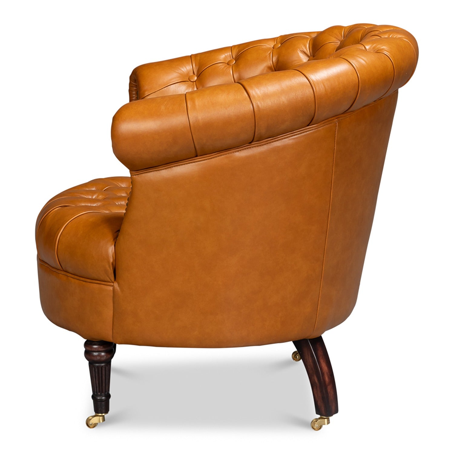 Bastian Armchair, Tan Brown Leather